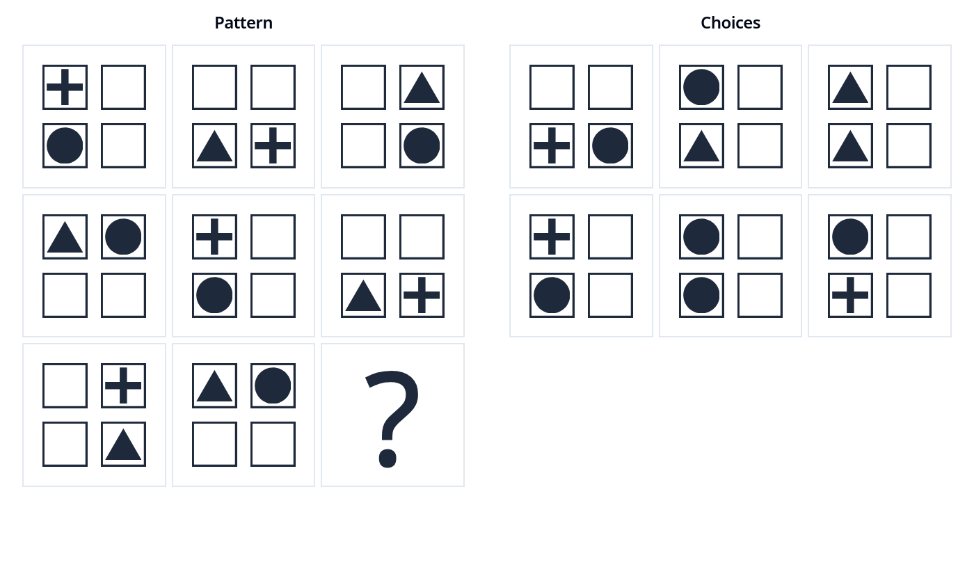 Example of Alva Labs logic test.